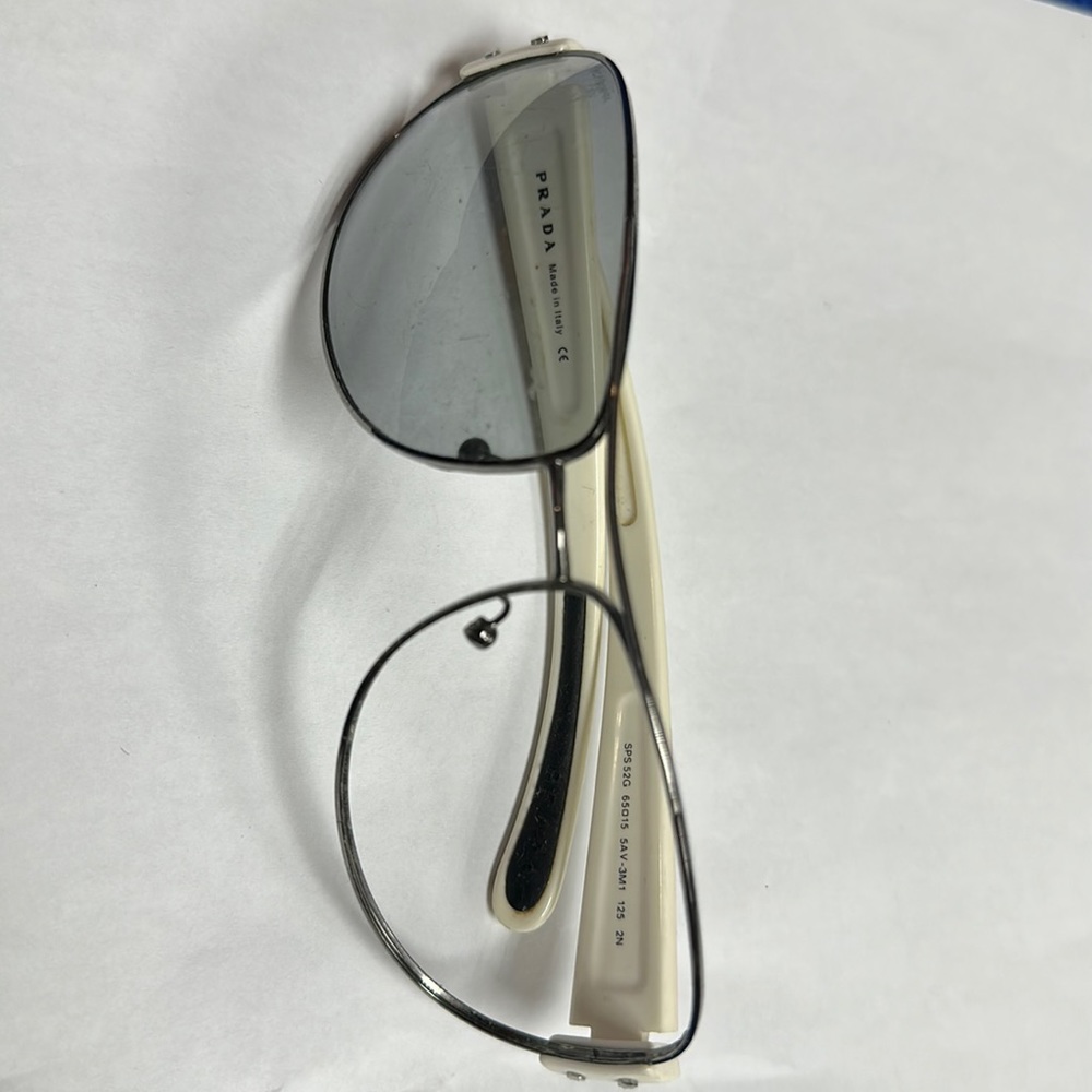 Prada Sunglasses SPS 52G one glass is missing Mint Frame